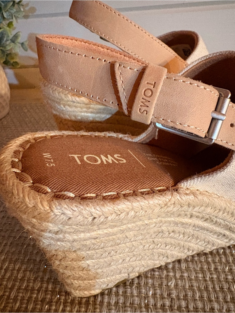 New TOMS Monica Espadrille Wedge Sandal - Picture 3 of 7